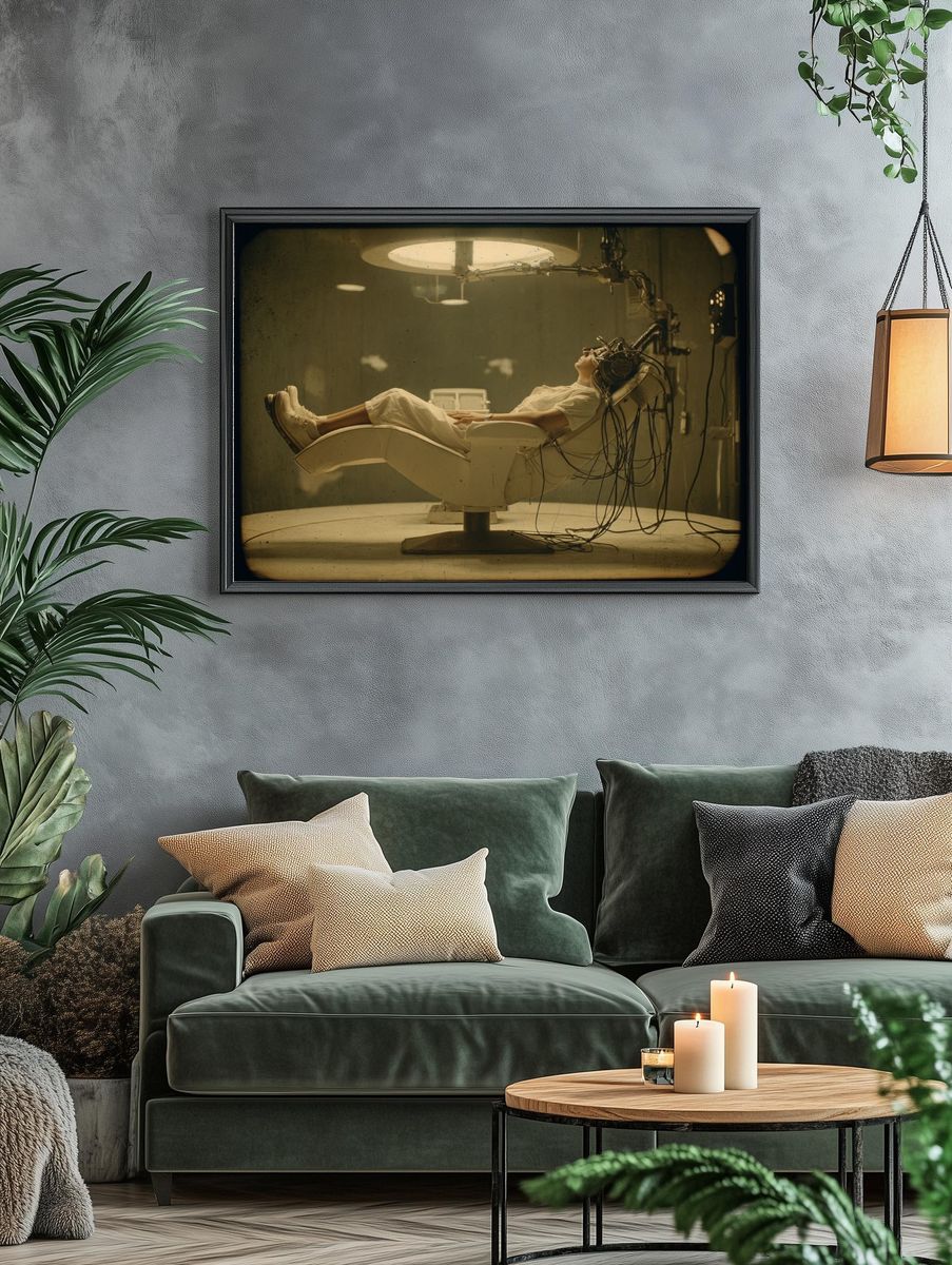 Surreal Medical Chair — Fine-Art Print. — room view 4