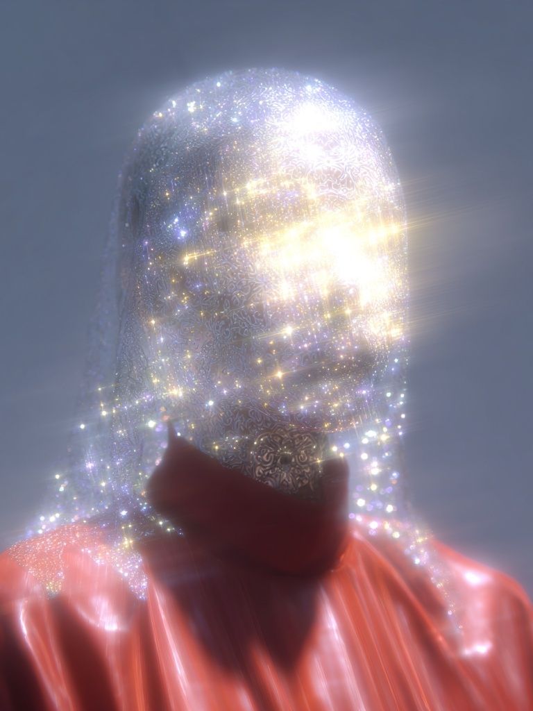 Sparkling Figure — Contemporary Print. poster — fine-art art
