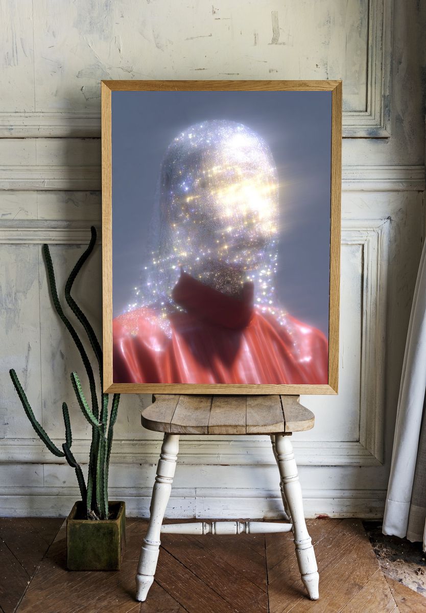 Sparkling Figure — Contemporary Print. — room view 1
