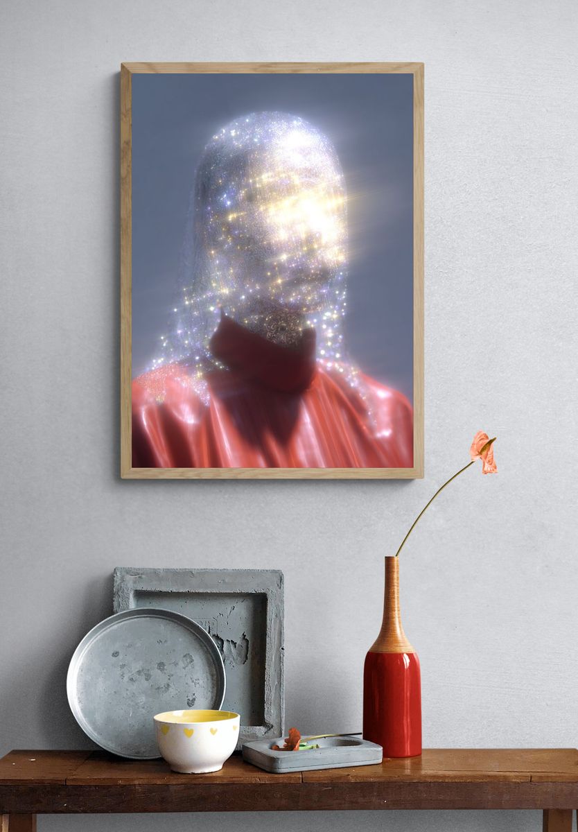 Sparkling Figure — Contemporary Print. — room view 3