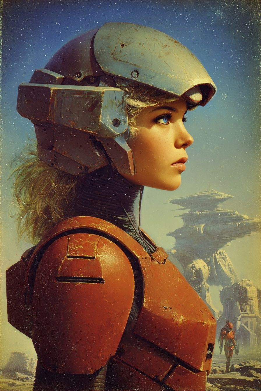 Futuristic Warrior — Sci-Fi Print. poster — movies art