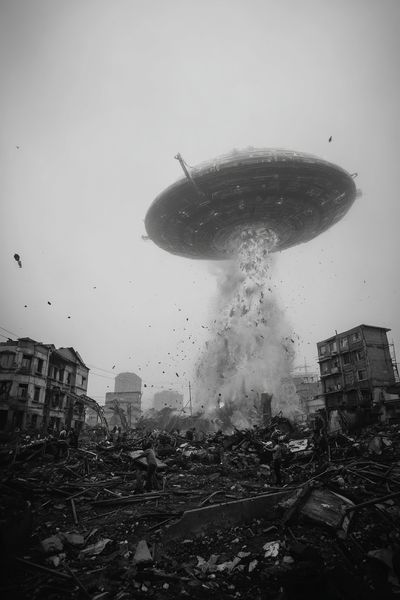 Alien Invasion — Sci-Fi Print. poster