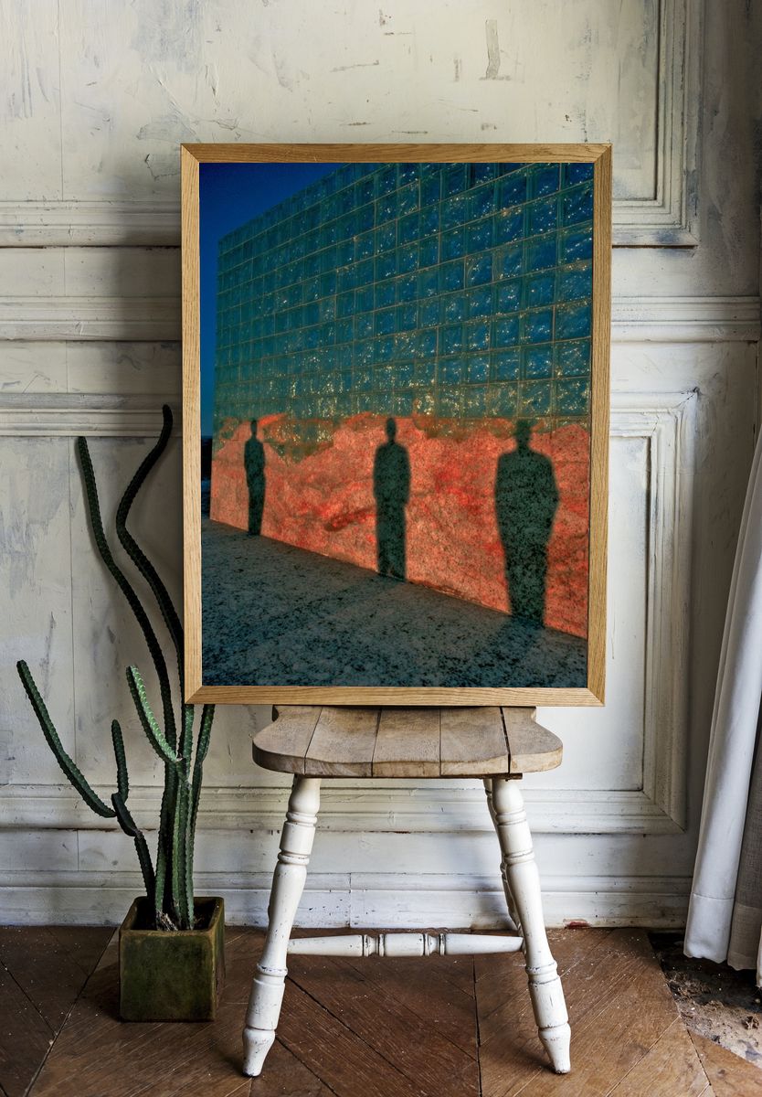Shadows on Glass Wall — Photography Print. — room view 1