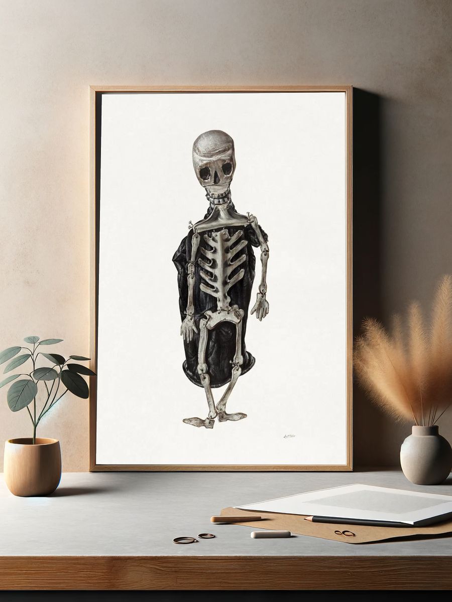Skeleton Study — Fine Art Print. — room view 2