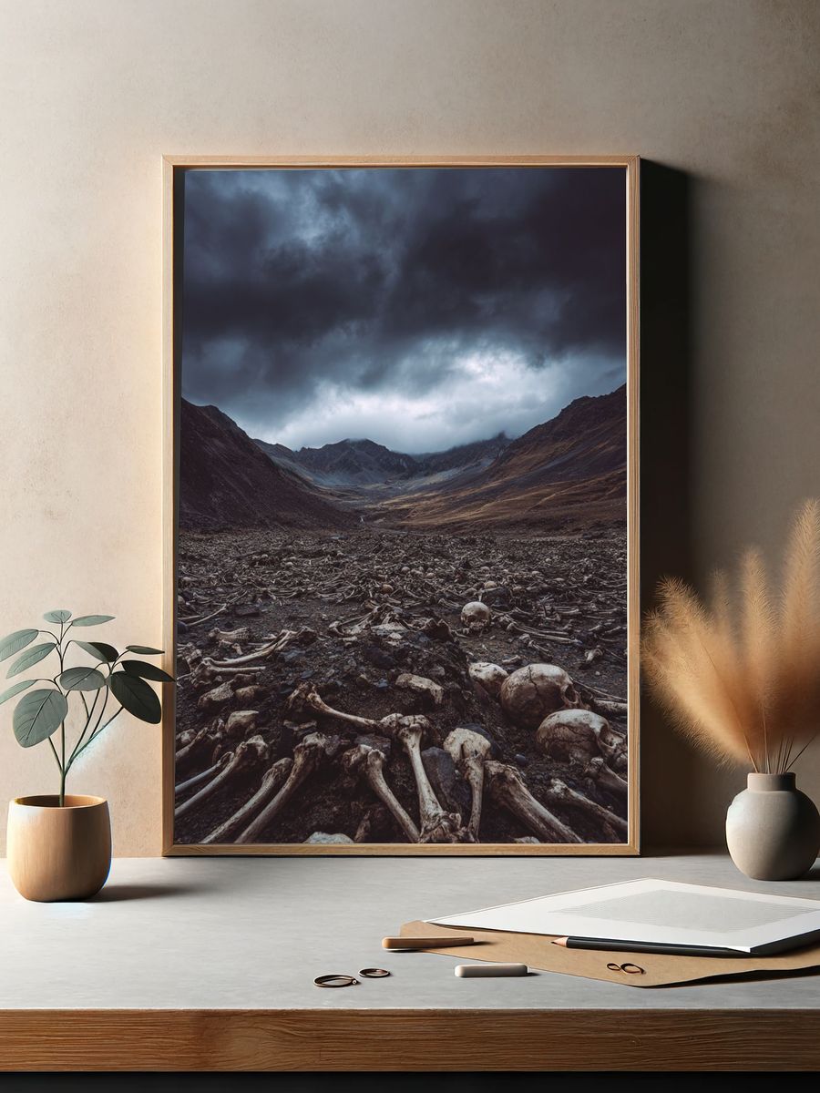 Skull Valley Storm Landscape Print. — room view 2