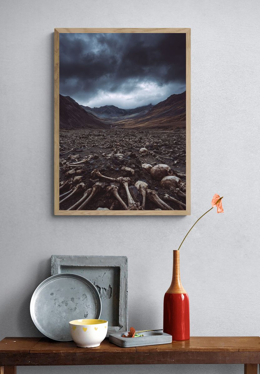 Skull Valley Storm Landscape Print. — room view 3