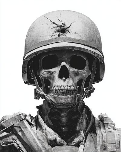 Soldier Skull — Fine Art Print. poster print