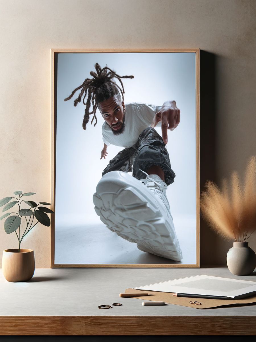Street Style Sneaker Photography Poster. — room view 2