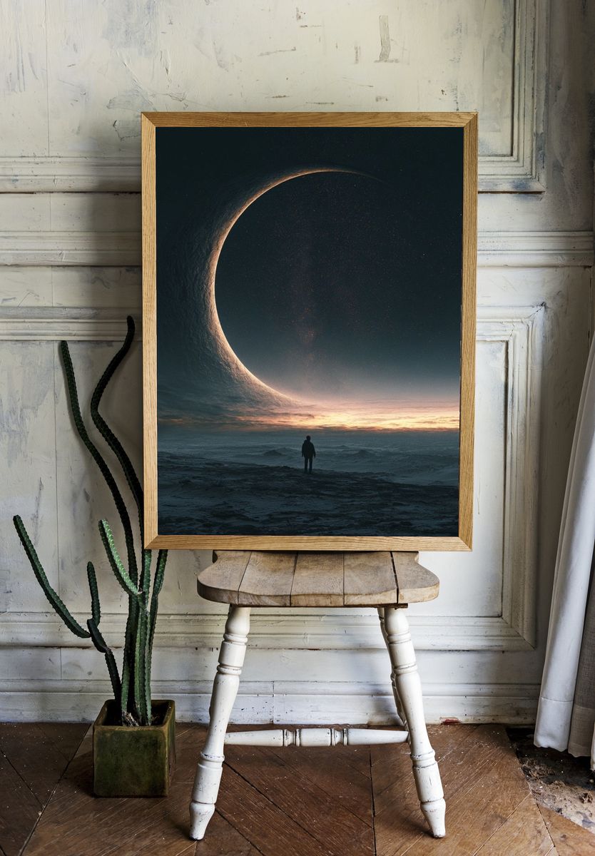 Eclipse Horizon Space Print. room preview