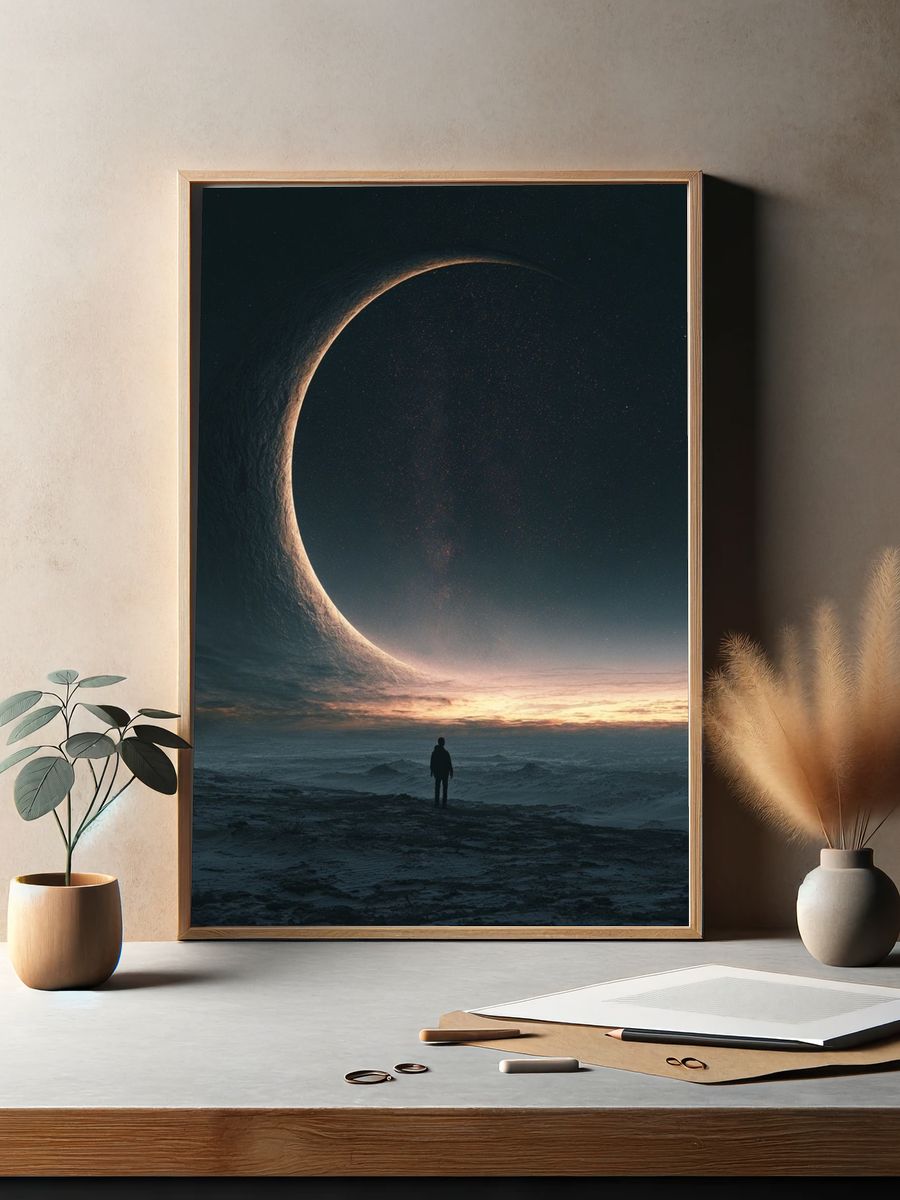 Eclipse Horizon Space Print. — room view 2