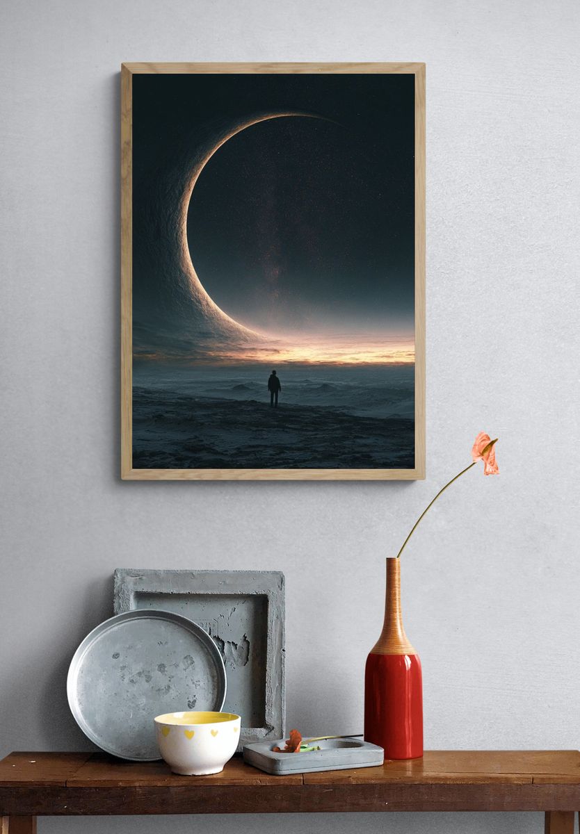 Eclipse Horizon Space Print. — room view 3