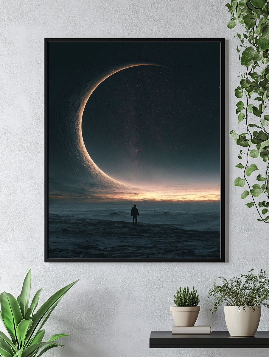 Eclipse Horizon Space Print. — room view 4