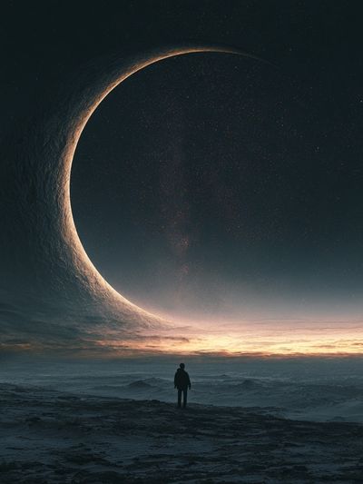 Eclipse Horizon Space Print. poster