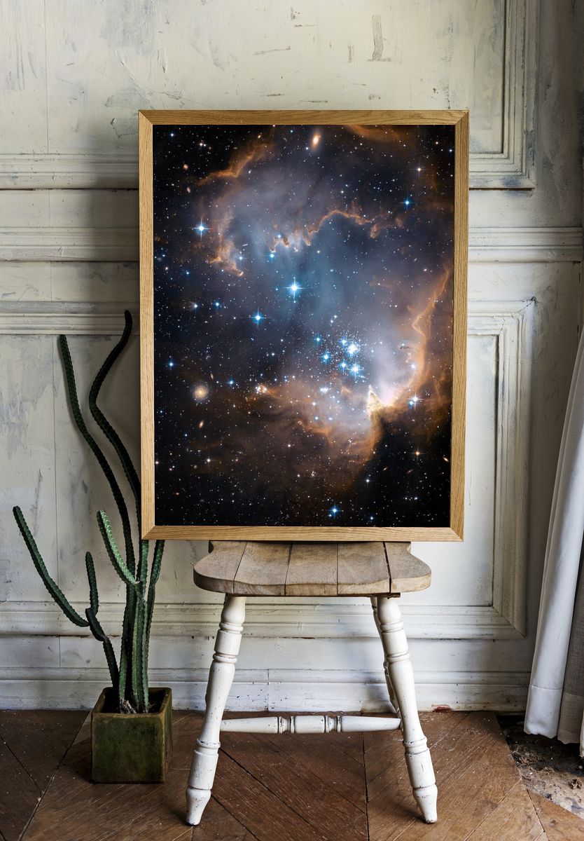 Nebula Starfield Space Poster. — room view 1