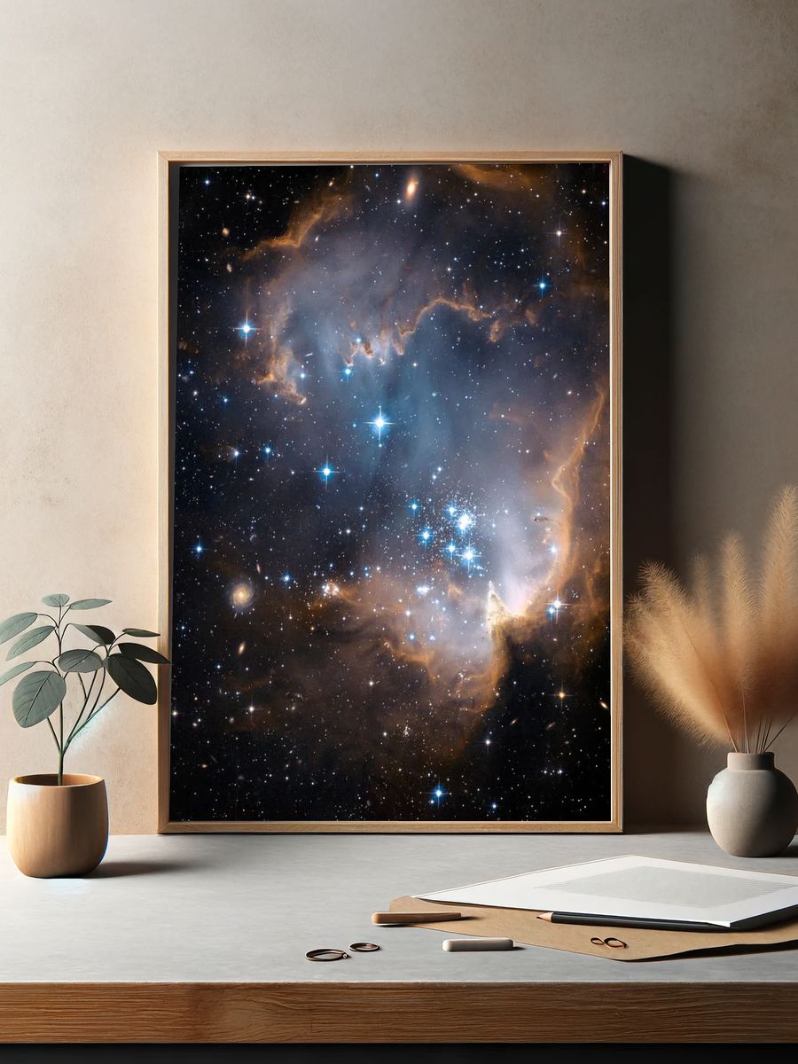 Nebula Starfield Space Poster. — room view 2