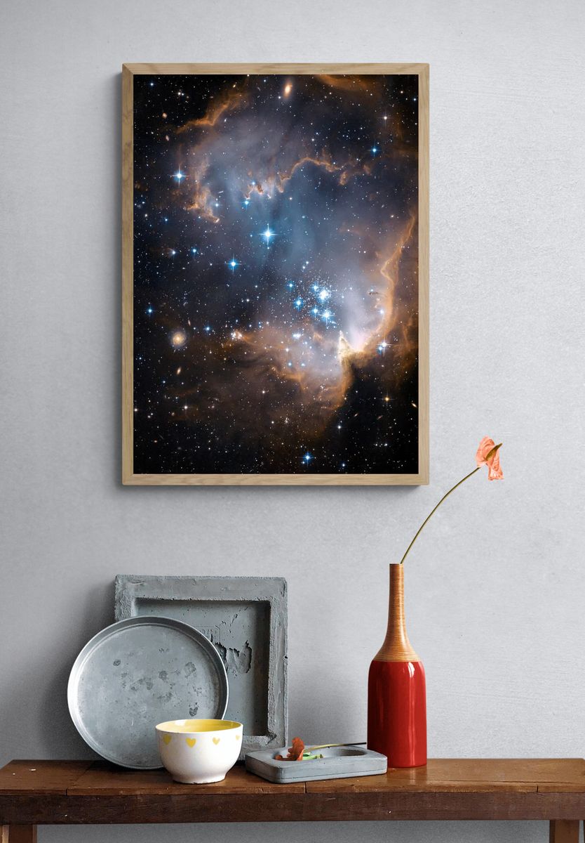 Nebula Starfield Space Poster. — room view 3