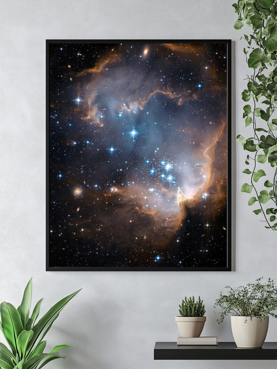 Nebula Starfield Space Poster. — room view 4