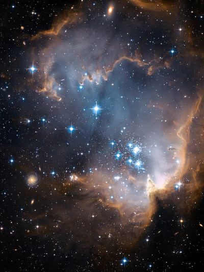 Nebula Starfield Space Poster. poster