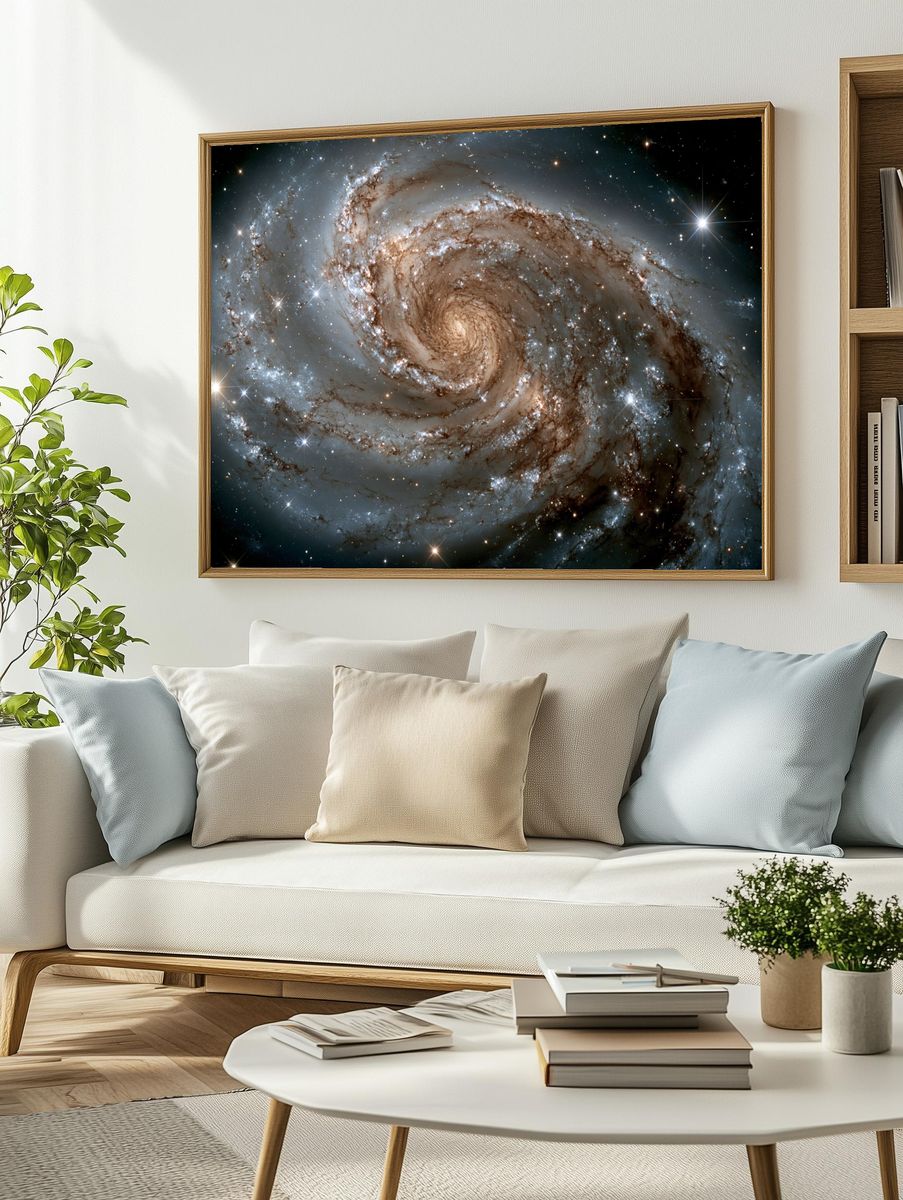 Spiral Galaxy Space Poster. — room view 2