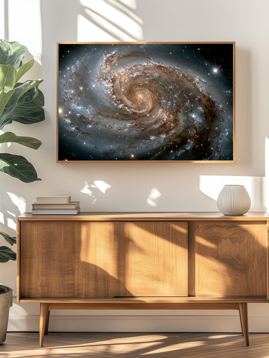 Spiral Galaxy Space Poster. — room view 3