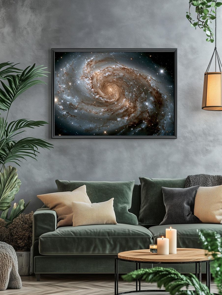 Spiral Galaxy Space Poster. — room view 4