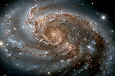 Spiral Galaxy Space Poster.