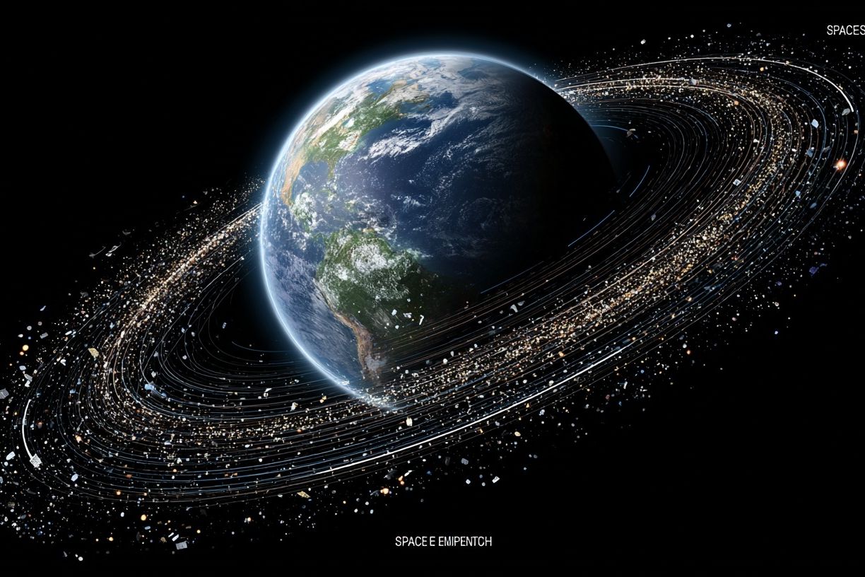 Earth Orbit Space Poster. poster detail