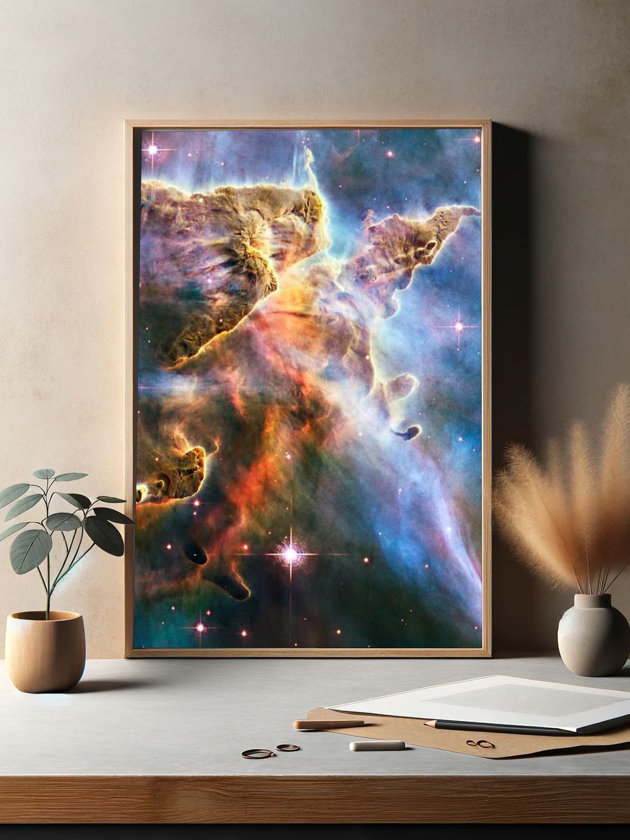 Space mobile wallpaper, iPhone background. — room view 2