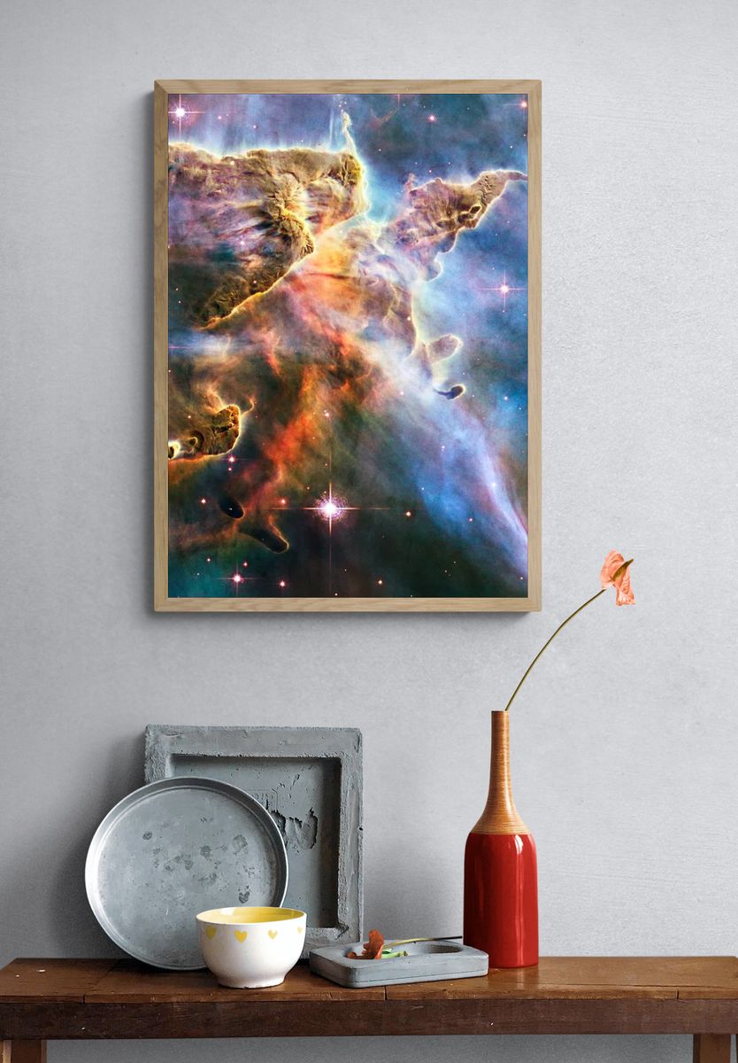 Space mobile wallpaper, iPhone background. — room view 3