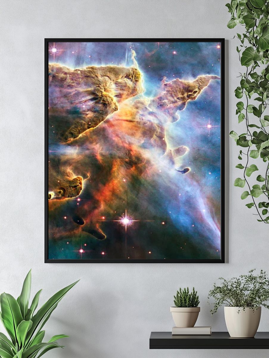 Space mobile wallpaper, iPhone background. — room view 4