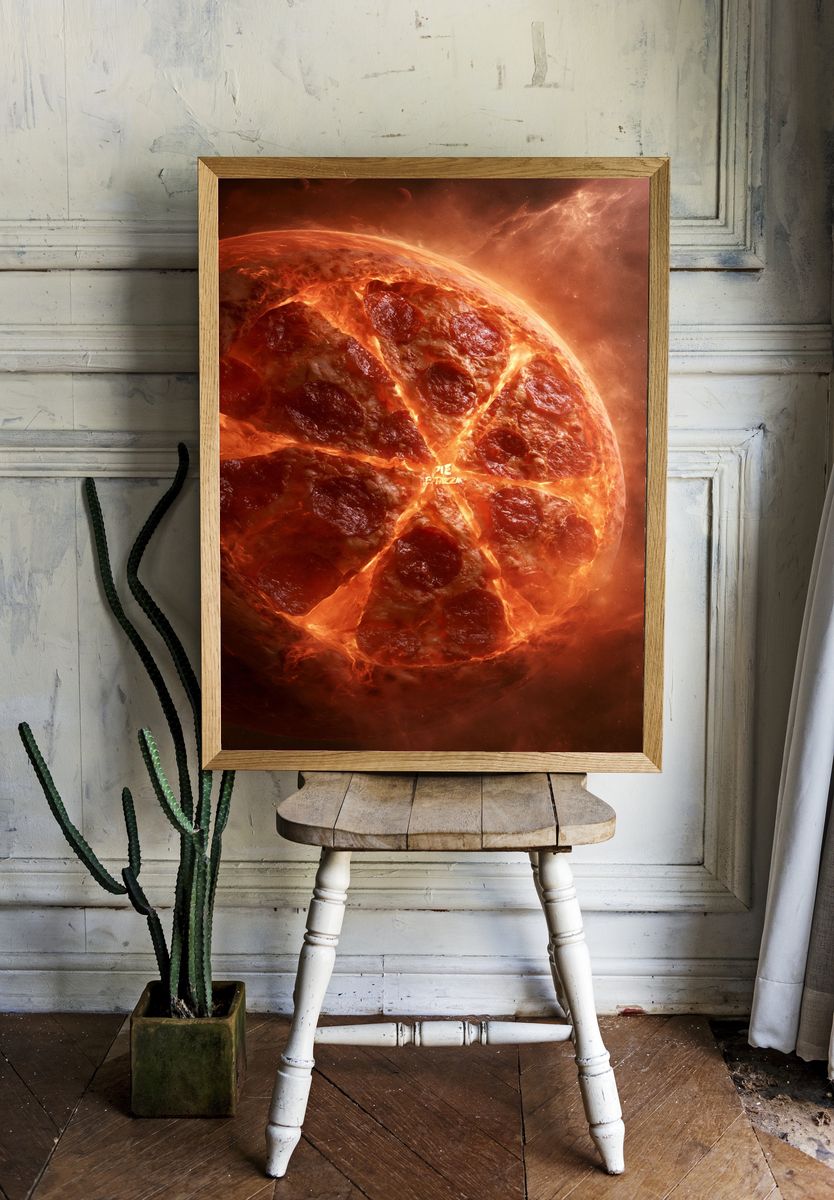 Pizza Planet Space Poster. — room view 1