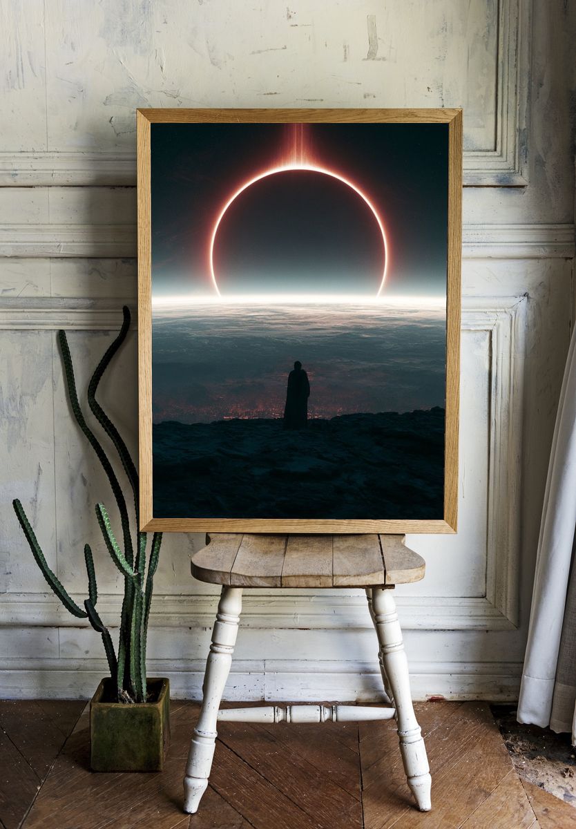 Eclipse Horizon Space Poster. room preview