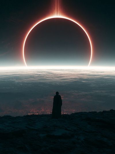 Eclipse Horizon Space Poster.