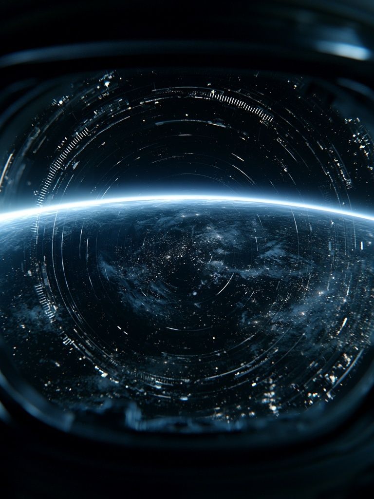 Earth Horizon Space Poster. poster detail