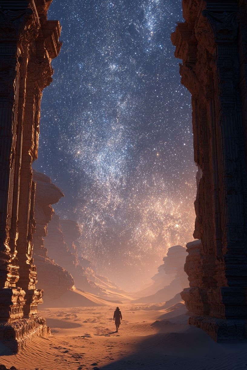 Desert Stargazer Space Print. poster — space art