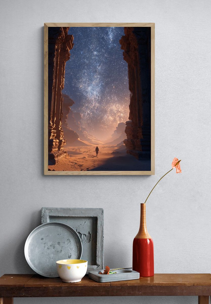 Desert Stargazer Space Print. — room view 3