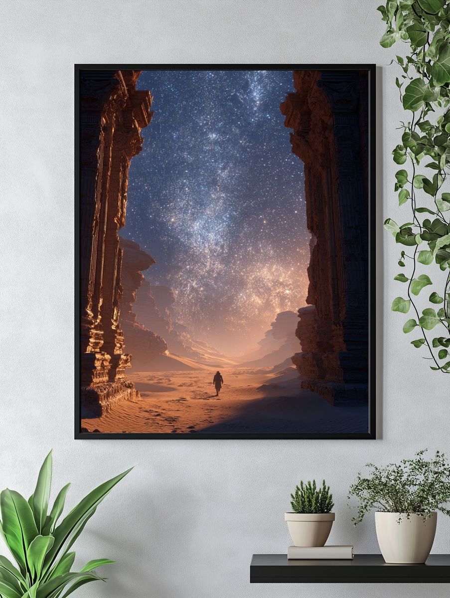 Desert Stargazer Space Print. — room view 4