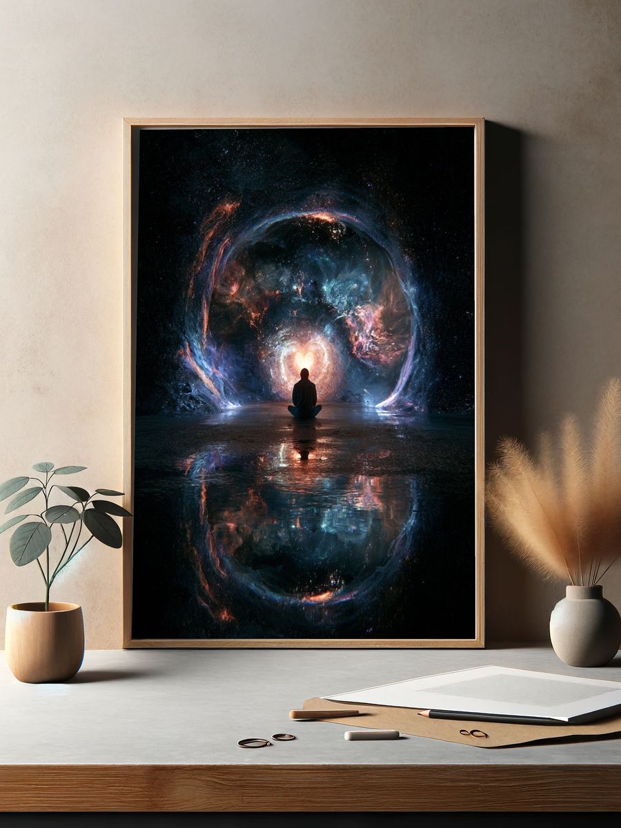 Cosmic Meditation Space Print. — room view 2