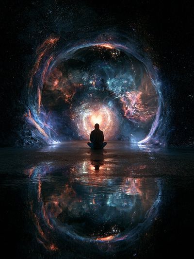 Cosmic Meditation Space Print.