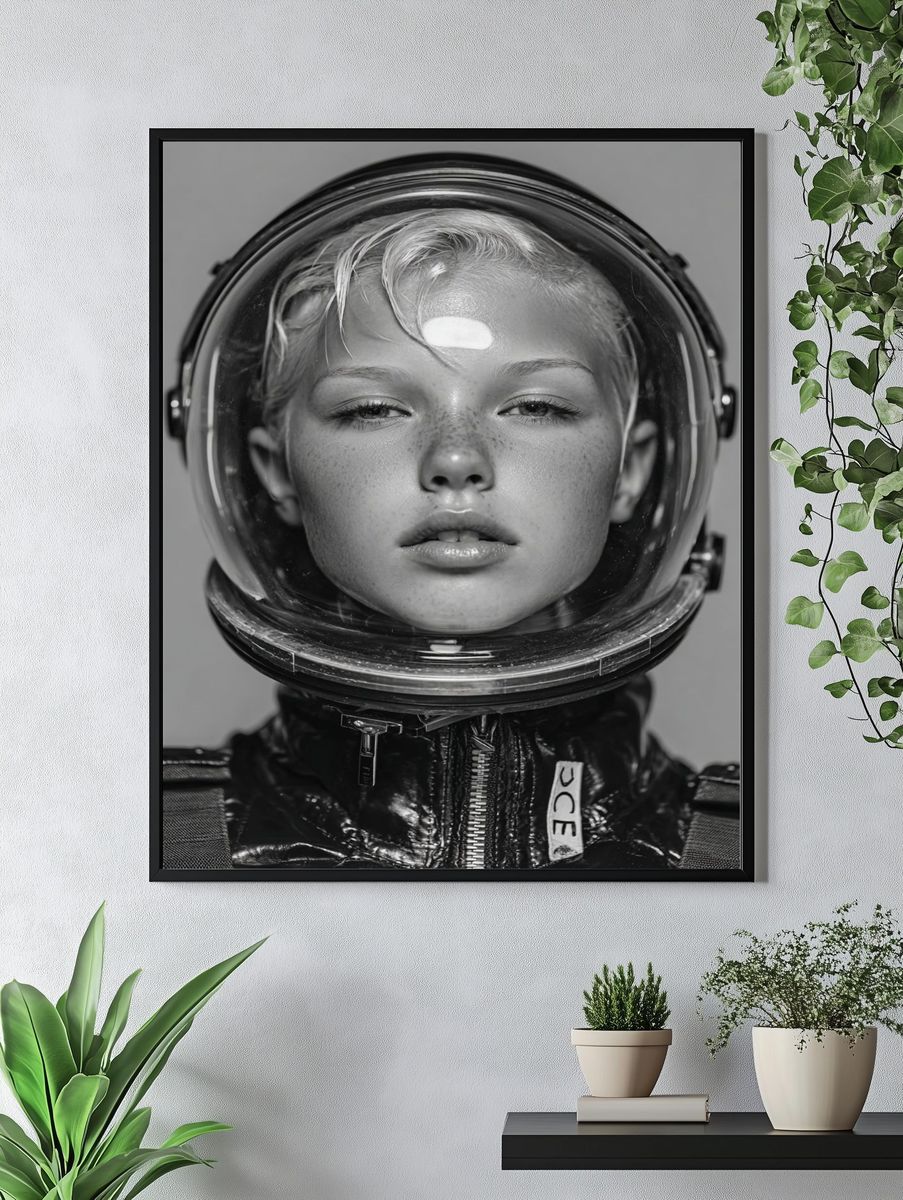 Astronaut Portrait Photography Poster. — room view 4