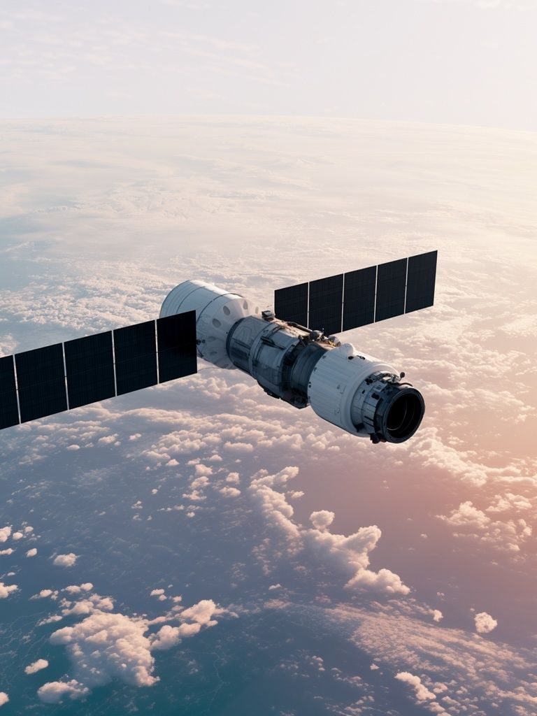 Orbital Spacecraft Photography Poster. poster detail
