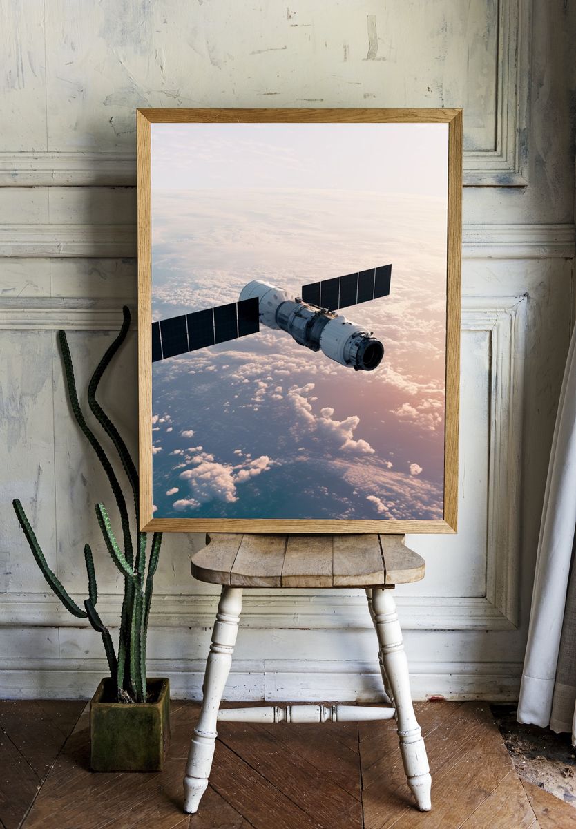 Orbital Spacecraft Photography Poster. room preview