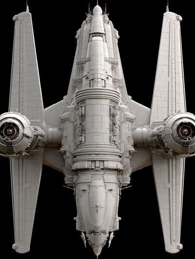 Starfighter Spacecraft Illustration Poster.