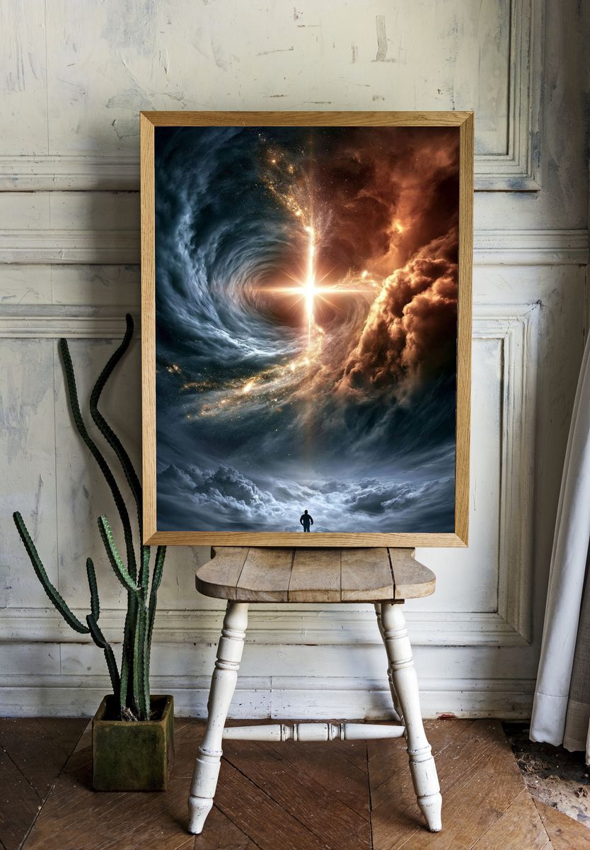 Celestial Portal — Space Print. room preview