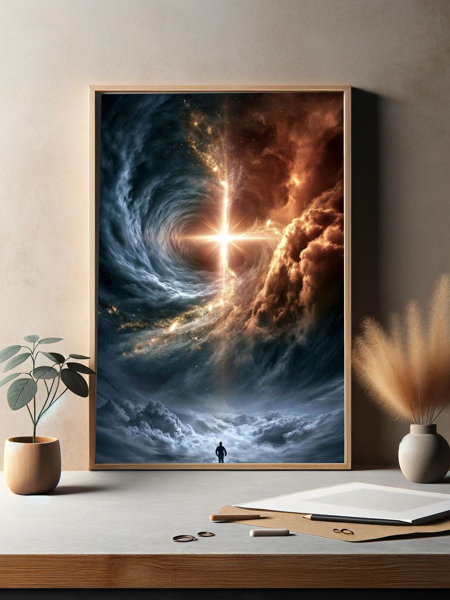 Celestial Portal — Space Print. — room view 2