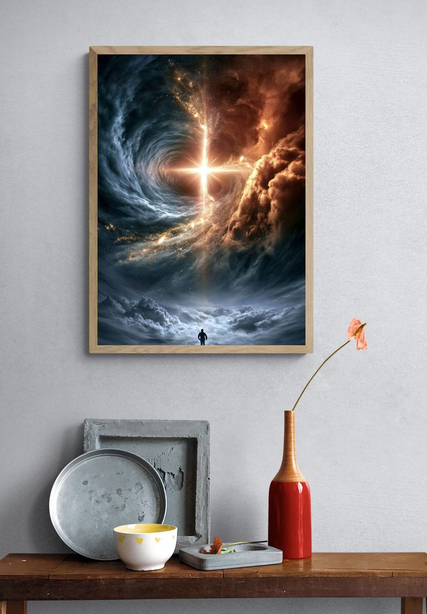 Celestial Portal — Space Print. — room view 3