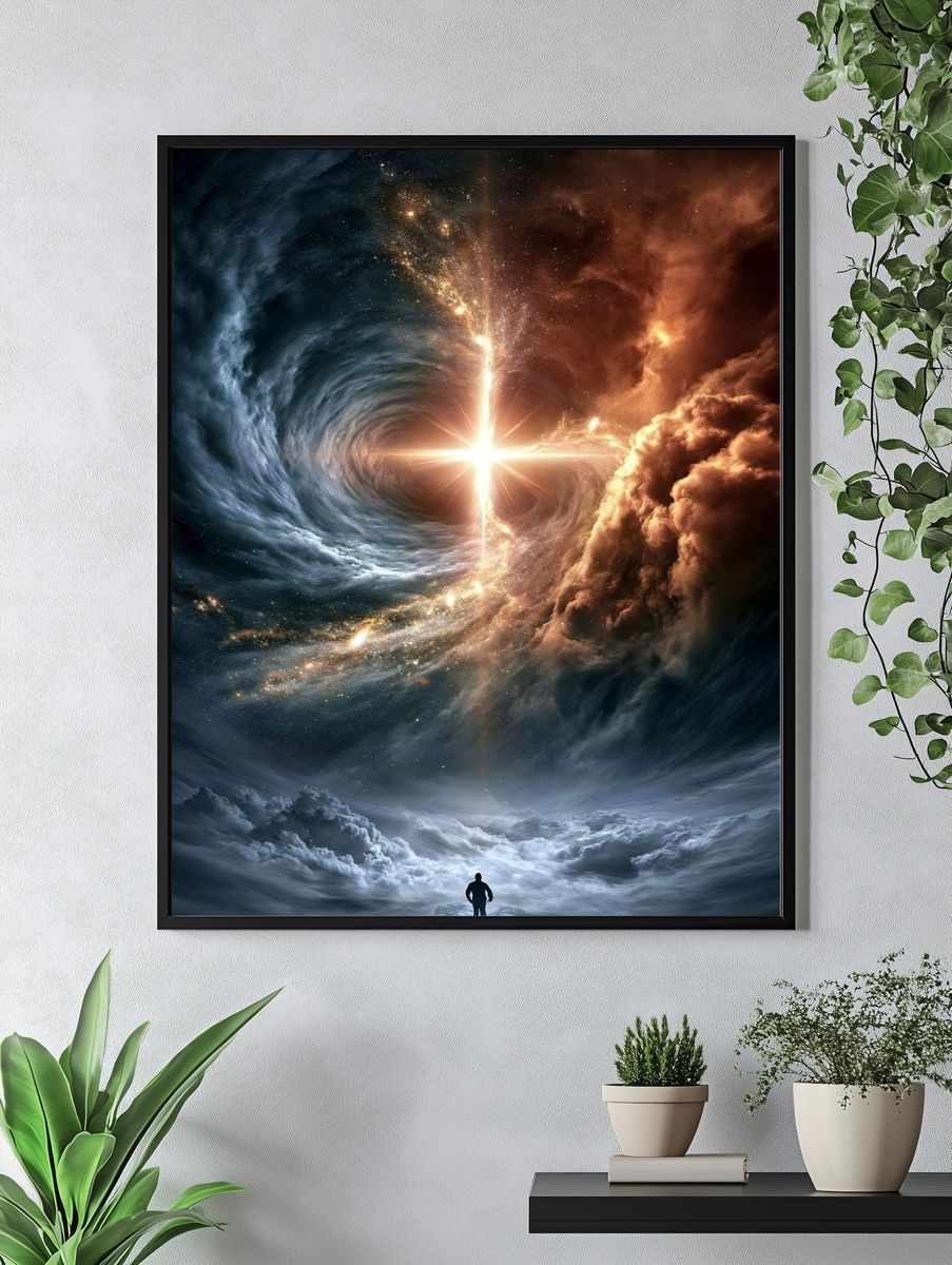 Celestial Portal — Space Print. — room view 4
