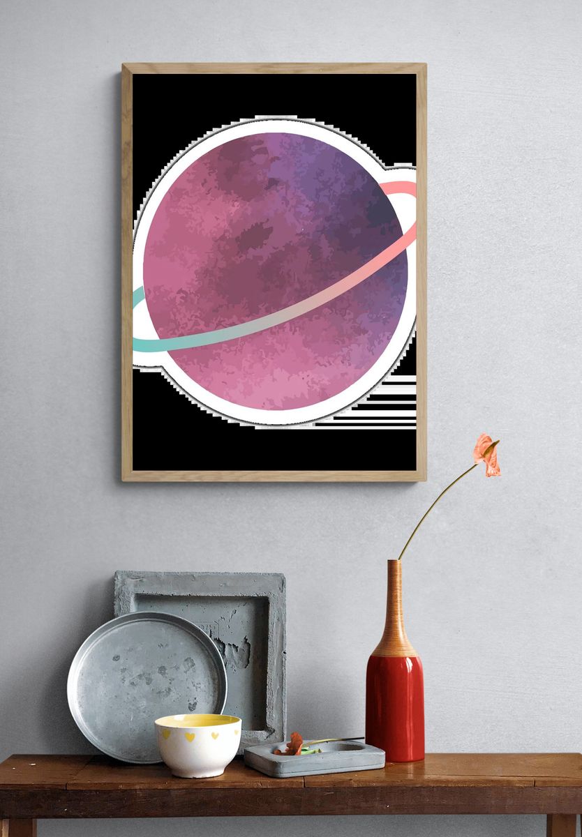 Futuristic Space Station Print. — room view 3