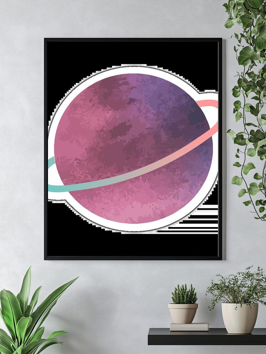 Futuristic Space Station Print. — room view 4