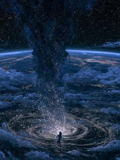 Cosmic Whirlpool — Space Print.